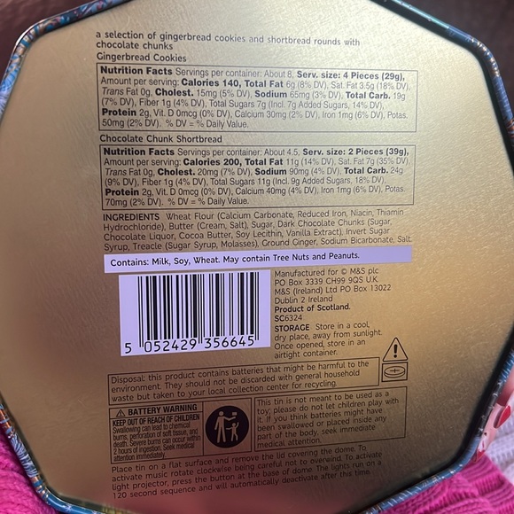 Target snowy Christmas cookie tin rotating light projector - Picture 3 of 4